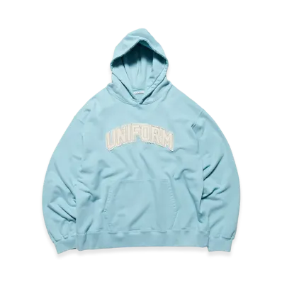 uniform experiment Cut-Out Logo Sweat Hoodie "Light Blue"