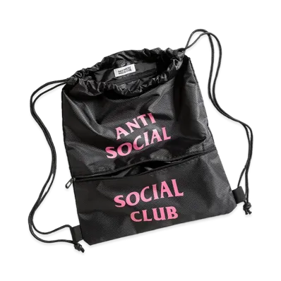 ANTI SOCIAL SOCIAL CLUB Cinch Bag "Black"