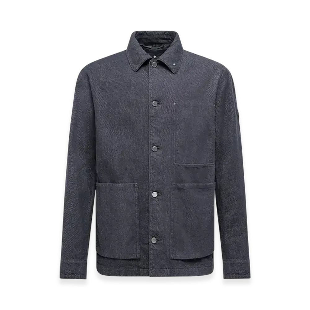 MONCLER Forets 3-in-1 Denim Down Shirt Jacket "Denim"