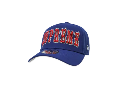 Supreme Gothic Outline Adjustable New Era "Navy"