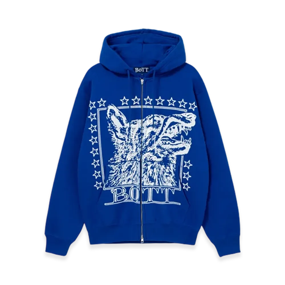 BoTT Wolf Zip Hoodie "Blue"
