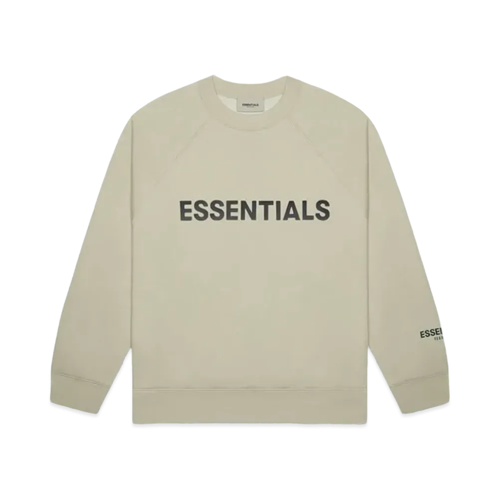 FEAR OF GOD ESSENTIALS 3D Silicon Applique Crewneck "Moss"