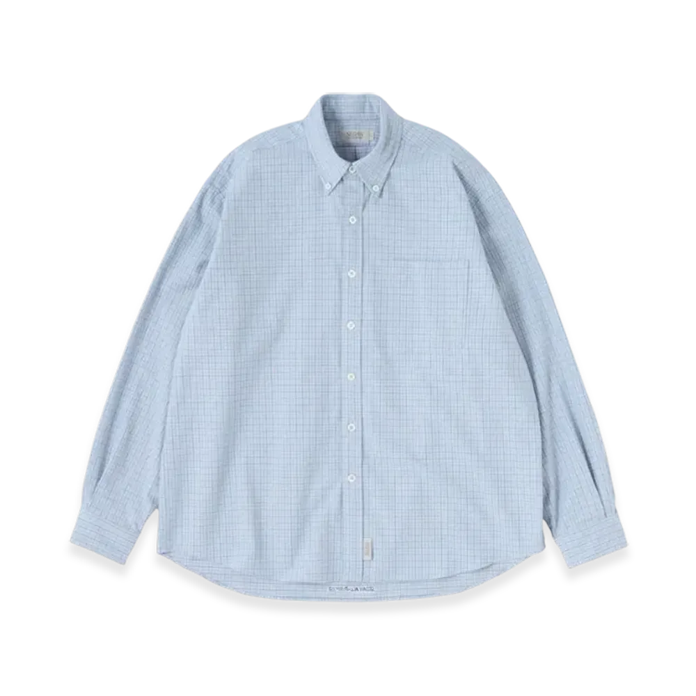 SEDAN ALL-PURPOSE Twill Plaid Big BD Shirt "Grey"