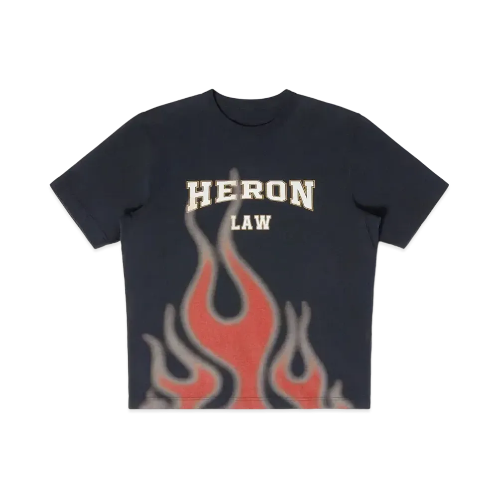 HERON PRESTON Heron Law Flames SS Tee "Black"