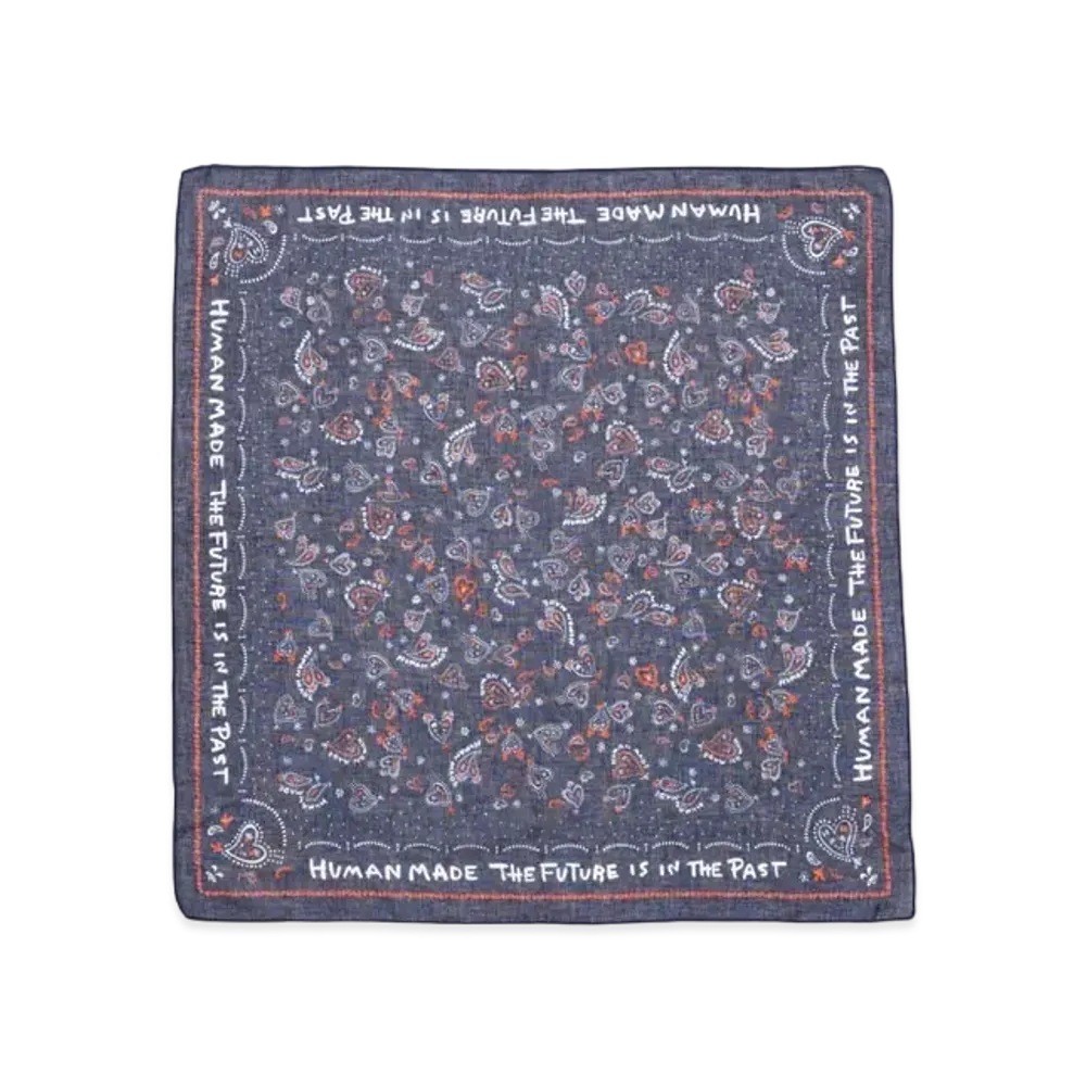 HUMAN MADE Big Paisley Bandana "Navy"