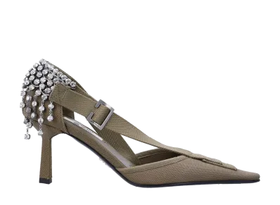 PRADA Women's Flat Shoes "Khaki"