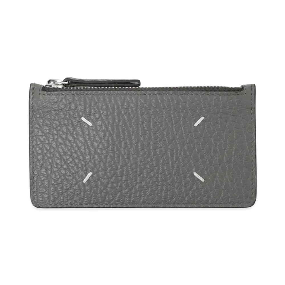 Maison Margiela Card Holder Zip EW "Pebble Grey"