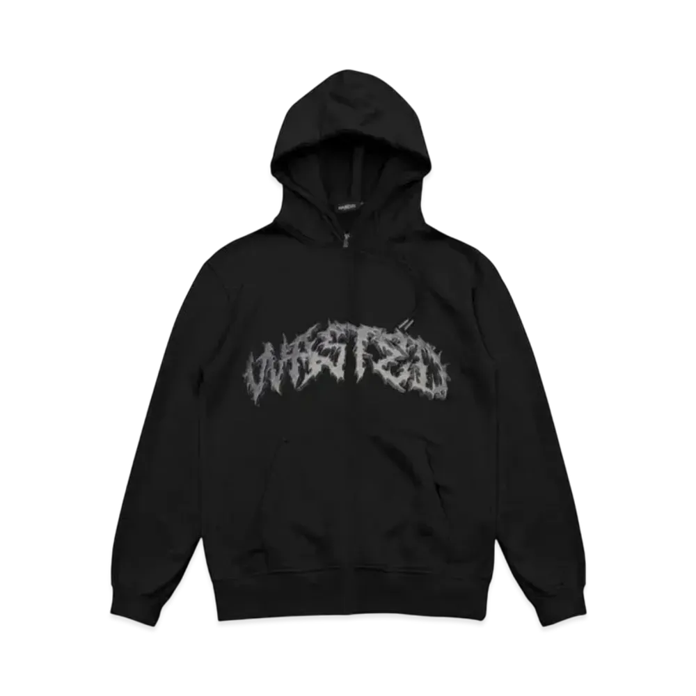 WASTED PARIS Hoodie Zip Undead "Black"