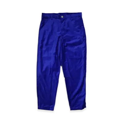 COMME des GARCONS SHIRT Cotton Twill Velveteen Plain Pants "Blue"