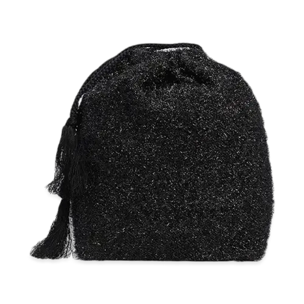 COMOLI Ladies Glitter Pouch "Black"