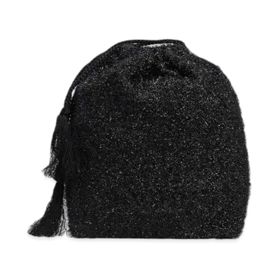 COMOLI Ladies Glitter Pouch "Black"
