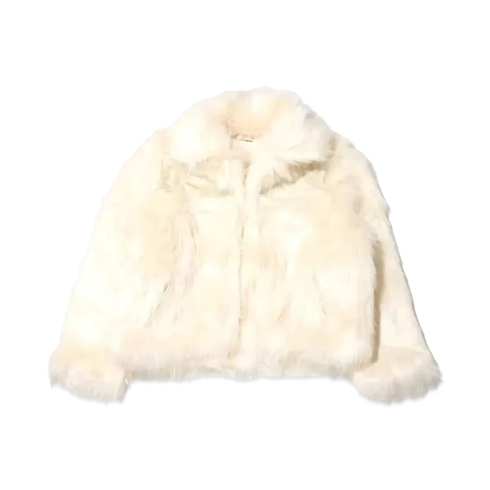 atmos pink Docking Fur Coat "Ivory"
