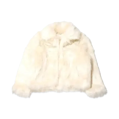 atmos pink Docking Fur Coat "Ivory"
