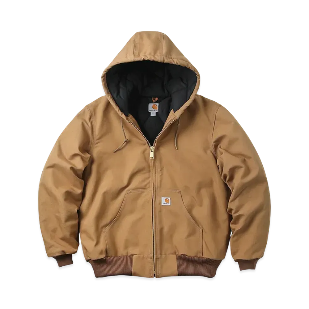 Carhartt Wip Quilted Liner Duck Hooded Jacket "Brown"