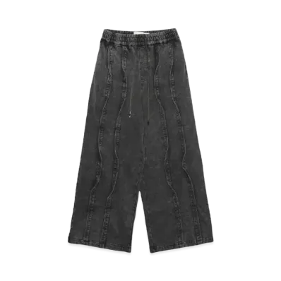 Feng Chen Wang WASHED SEAMING SWEATPANTS "GREY"
