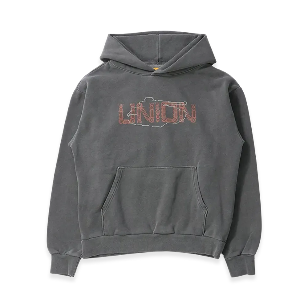 UNION x HEADQUARTER Guerrero Aguila Hood "Vintage Black"