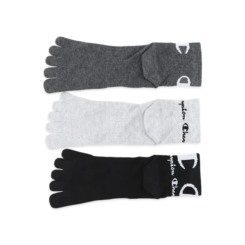 Champion 3 Pairs Quarter Length Socks "Monotone Assortment"