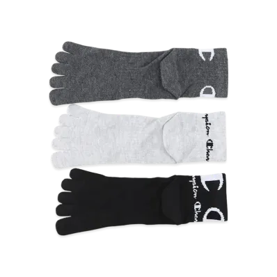 Champion 3 Pairs Quarter Length Socks "Monotone Assortment"