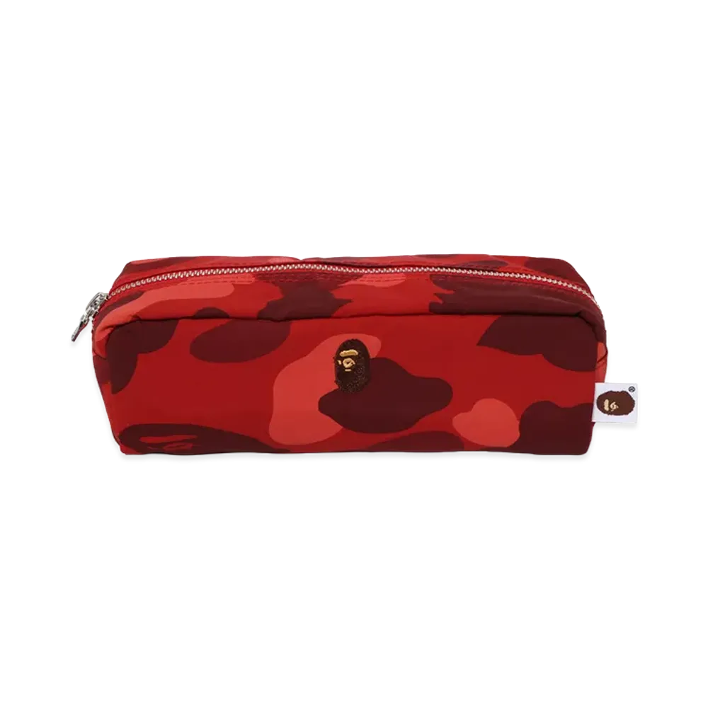 A BATHING APE Color Camo Flight Pouch "Red"
