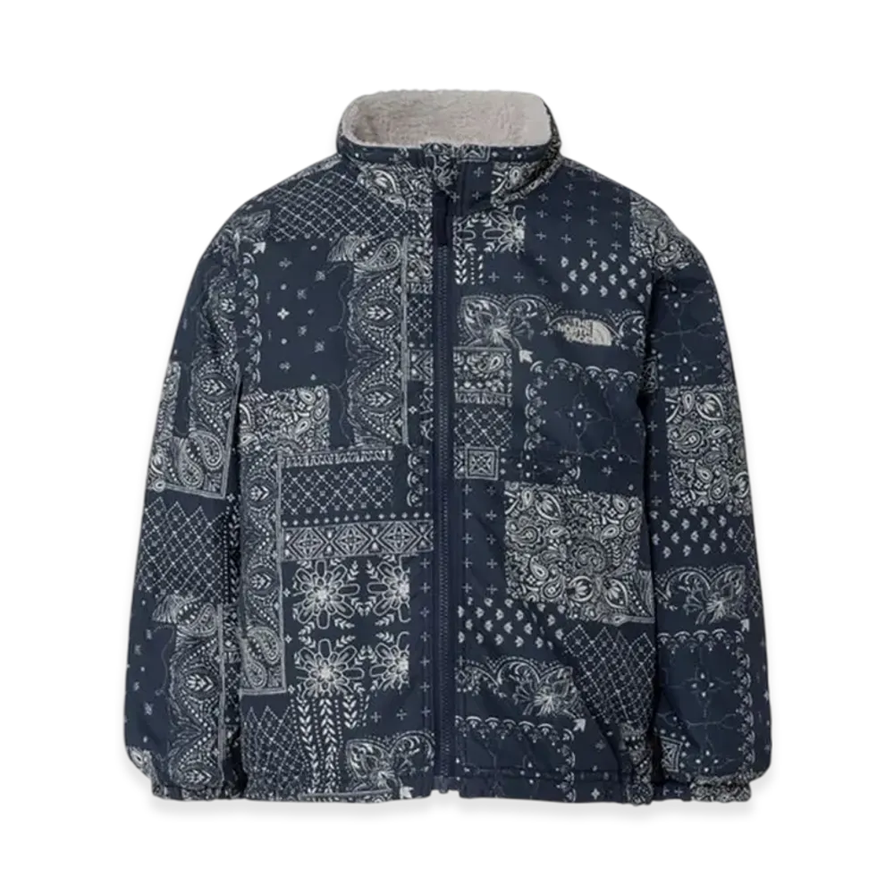 The North Face Toddler Novelty Reversible Cozy Jacket Kids "Patchwork Navy"