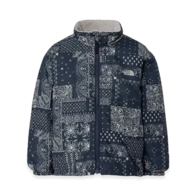 The North Face Toddler Novelty Reversible Cozy Jacket Kids "Patchwork Navy"