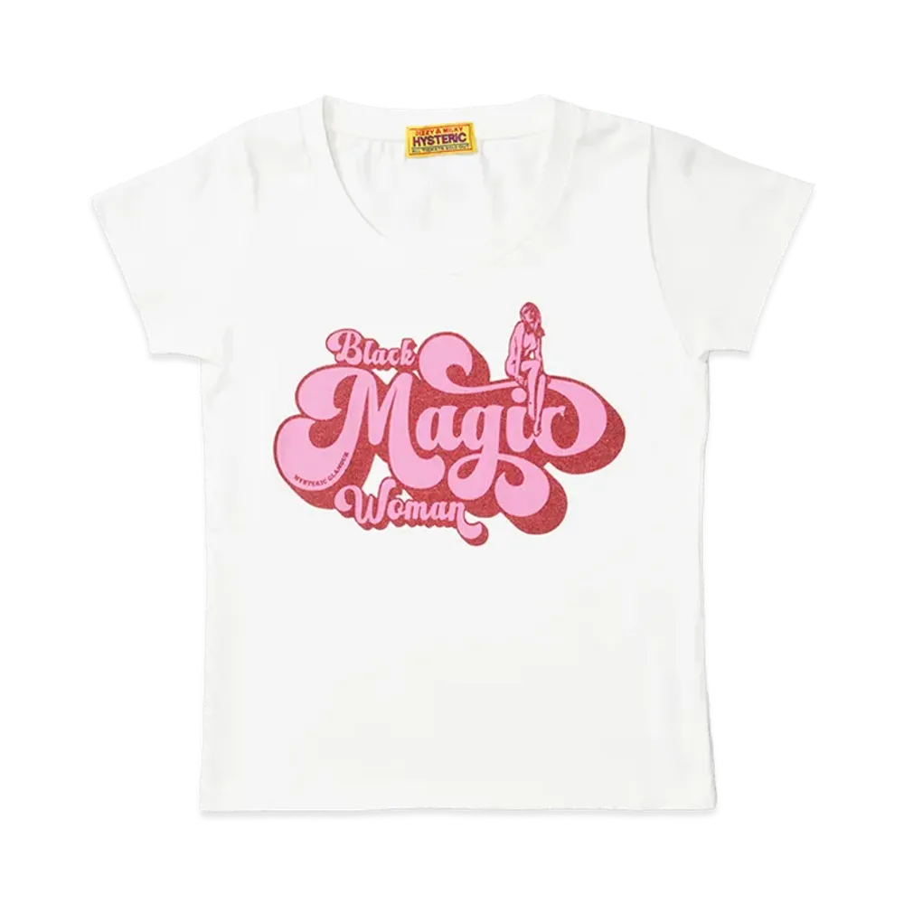 HYSTERIC GLAMOUR Black Magic Woman Chibi T-Shirt "White"