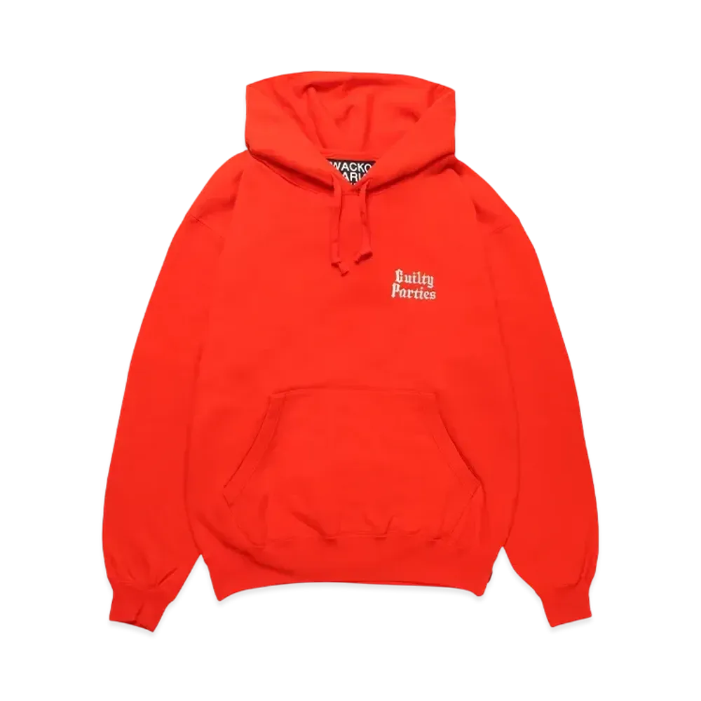 WACKO MARIA Middle Weight Hooded Sweat Shirt "Red"