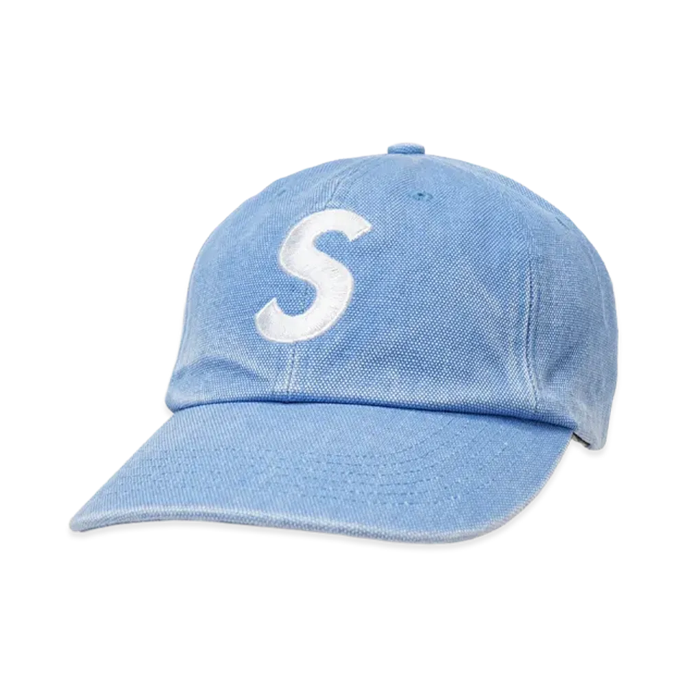 Supreme Pigment Coated S Logo 6-Panel "Light Blue"