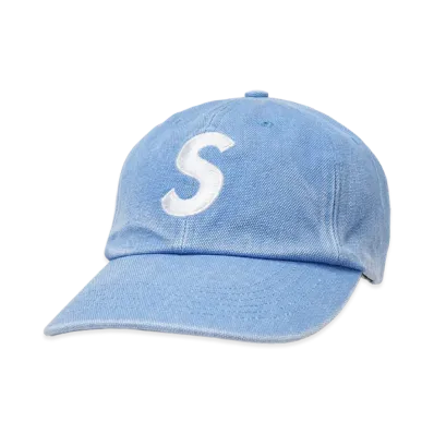 Supreme Pigment Coated S Logo 6-Panel "Light Blue"