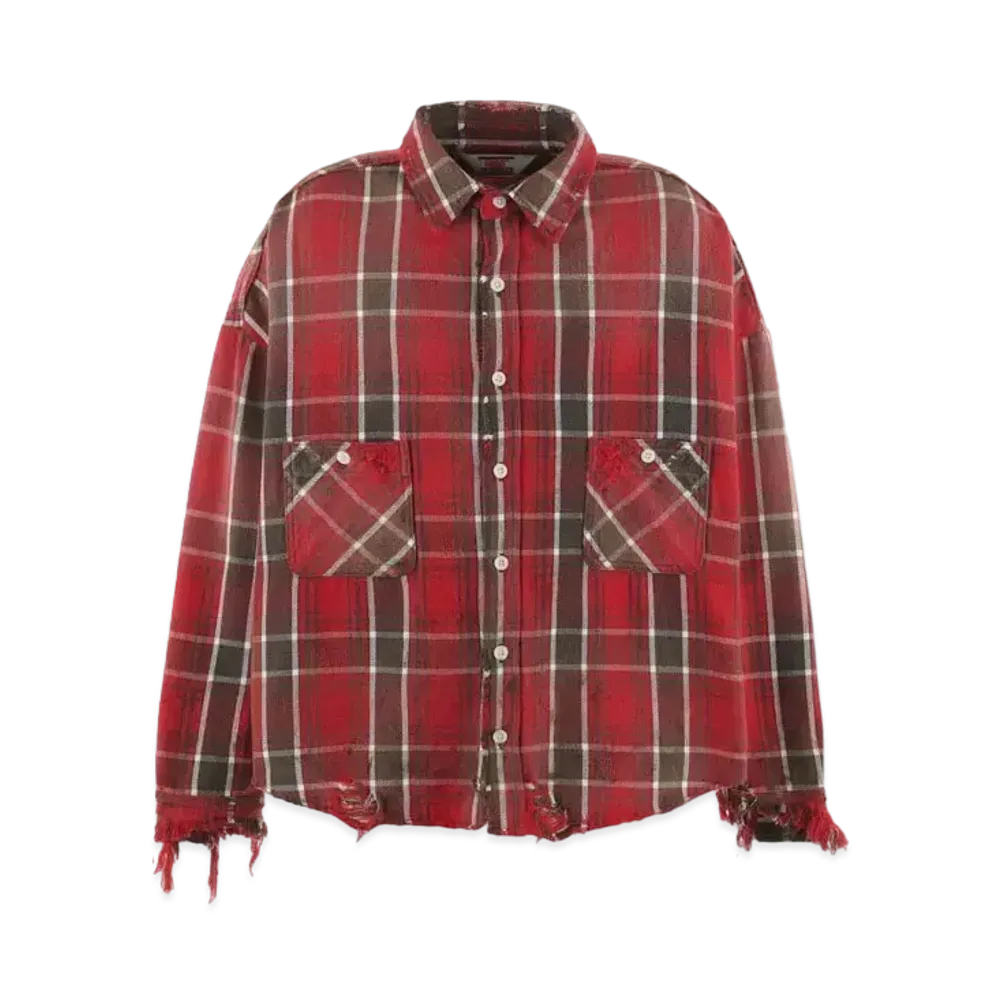 SAINT Mxxxxxx Frannel Shirt "Red/Gray"