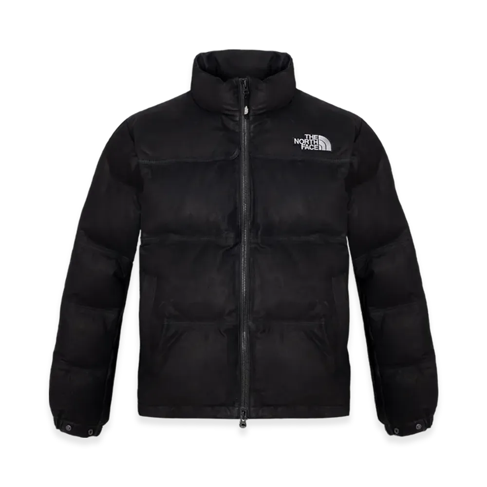 The North Face Leather Nuptse Down RDS Jacket "Real Black"