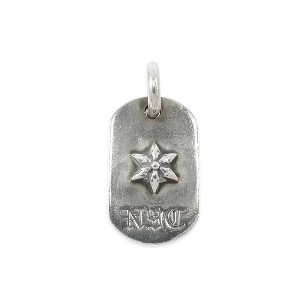 Chrome Hearts Raised Dog Tag NYC Exclusive Charm "Silver"