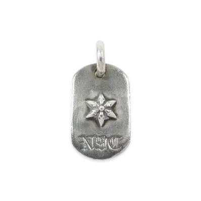 Chrome Hearts Raised Dog Tag NYC Exclusive Charm "Silver"
