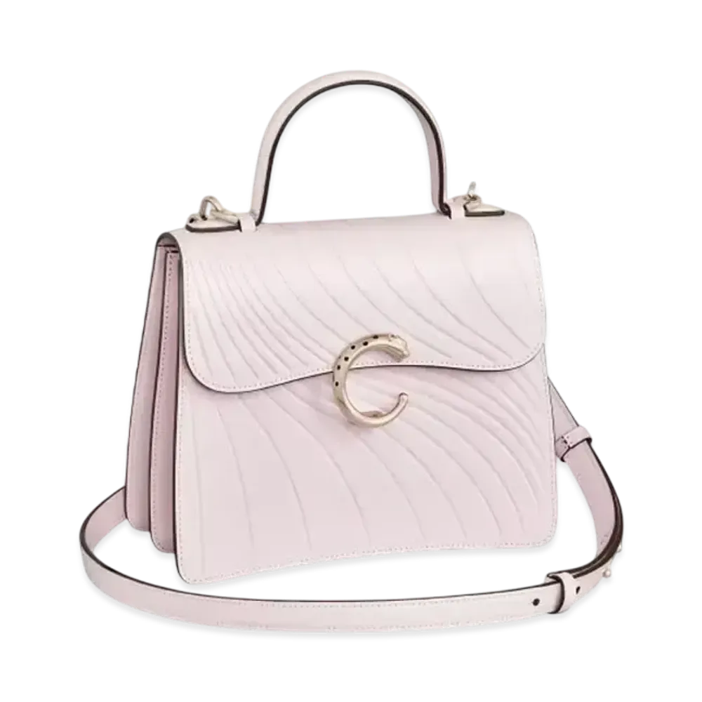 Cartier Top Handle Bag Small Model Panthere de Cartier "Petal Pink"