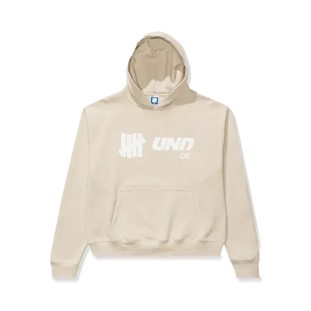 UNDEFEATED Logos Pullover Hood "Beige"