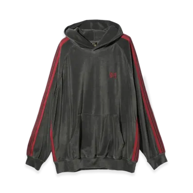 NEEDLES Track Hoodie Velour "Charcoal"