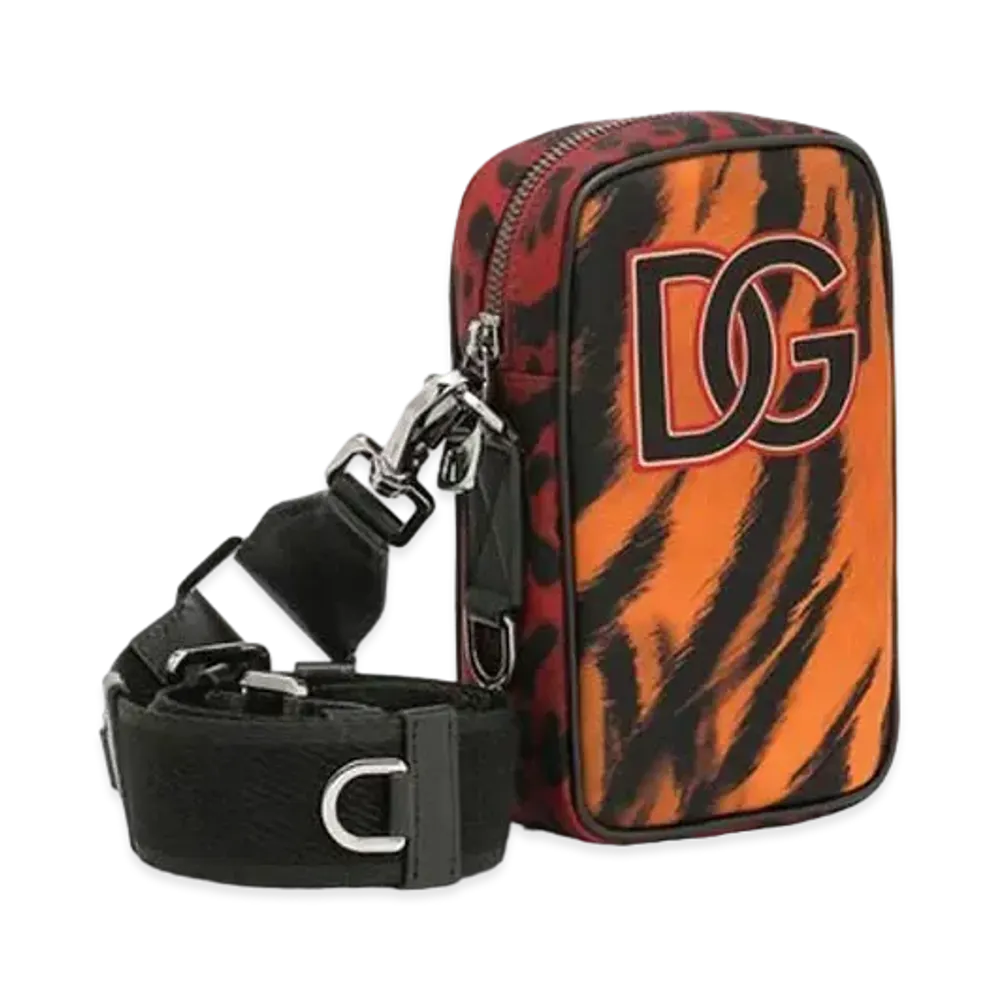 Dolce&Gabbana Crossbody Bag Nylon Tiger Print "Multicolor"