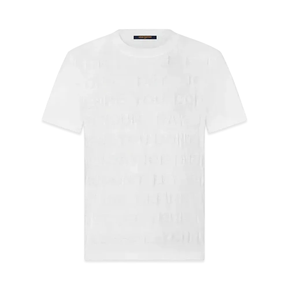 Louis Vuitton Letters T-Shirt "Milk White"