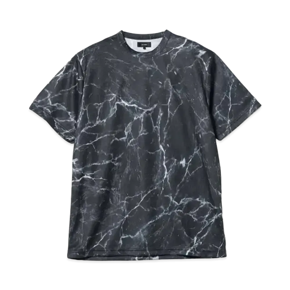 BEAMS Mesh Print Loose T-shirt "Black"