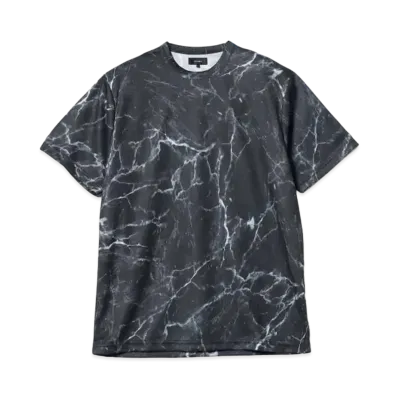BEAMS Mesh Print Loose T-shirt "Black"