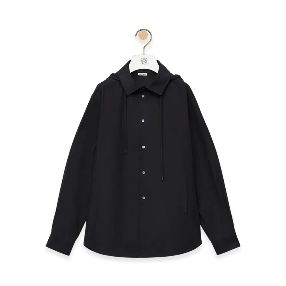 LOEWE Hooded Overshirt "Black"