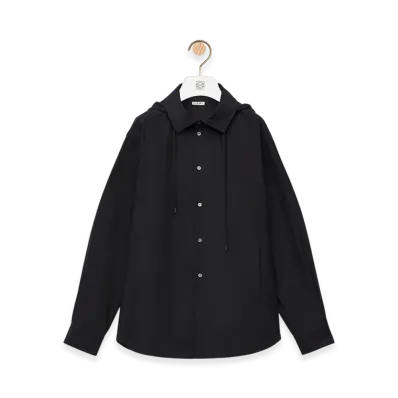 LOEWE Hooded Overshirt "Black"