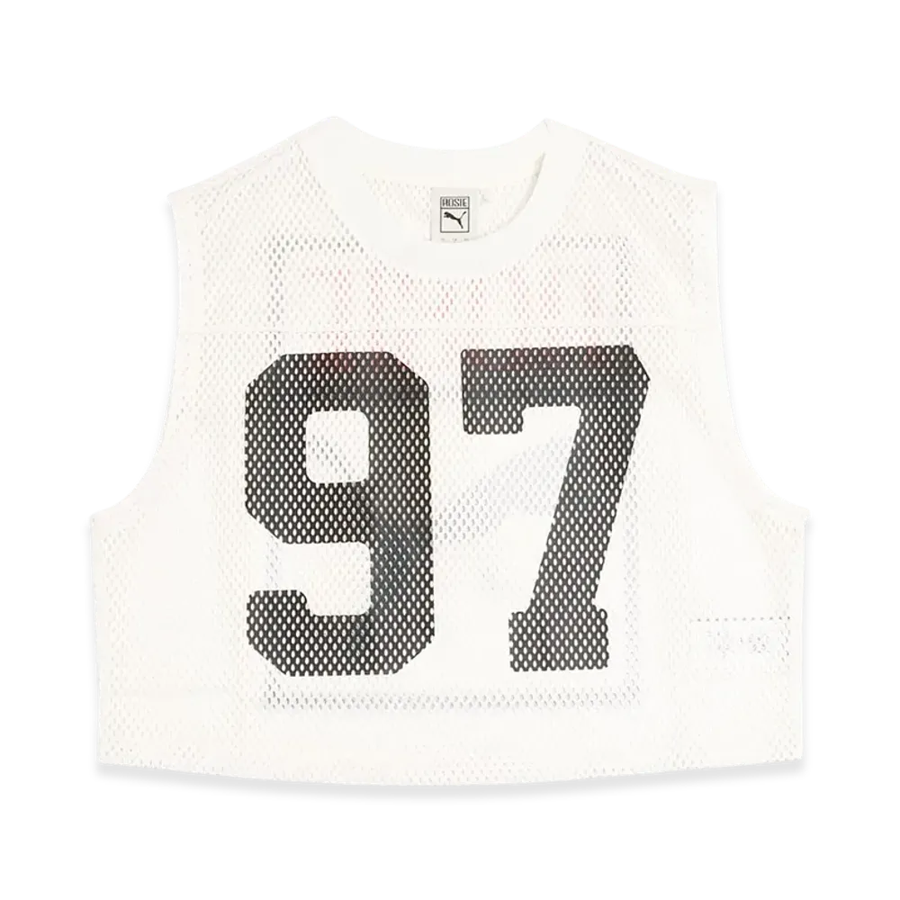PUMA x BLACKPINK ROSE Relaxed Mesh Top "Warm White"