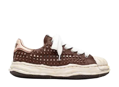 Maison MIHARA YASUHIRO BLAKEY OG Sole Studded Canvas Low-top Sneakers "Brown"