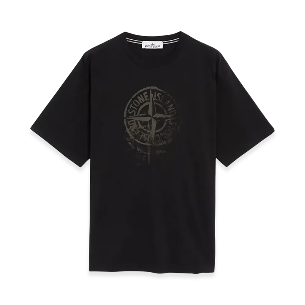 Stone Island 2RC87 'Reflective One' Print - 24SS "Black"