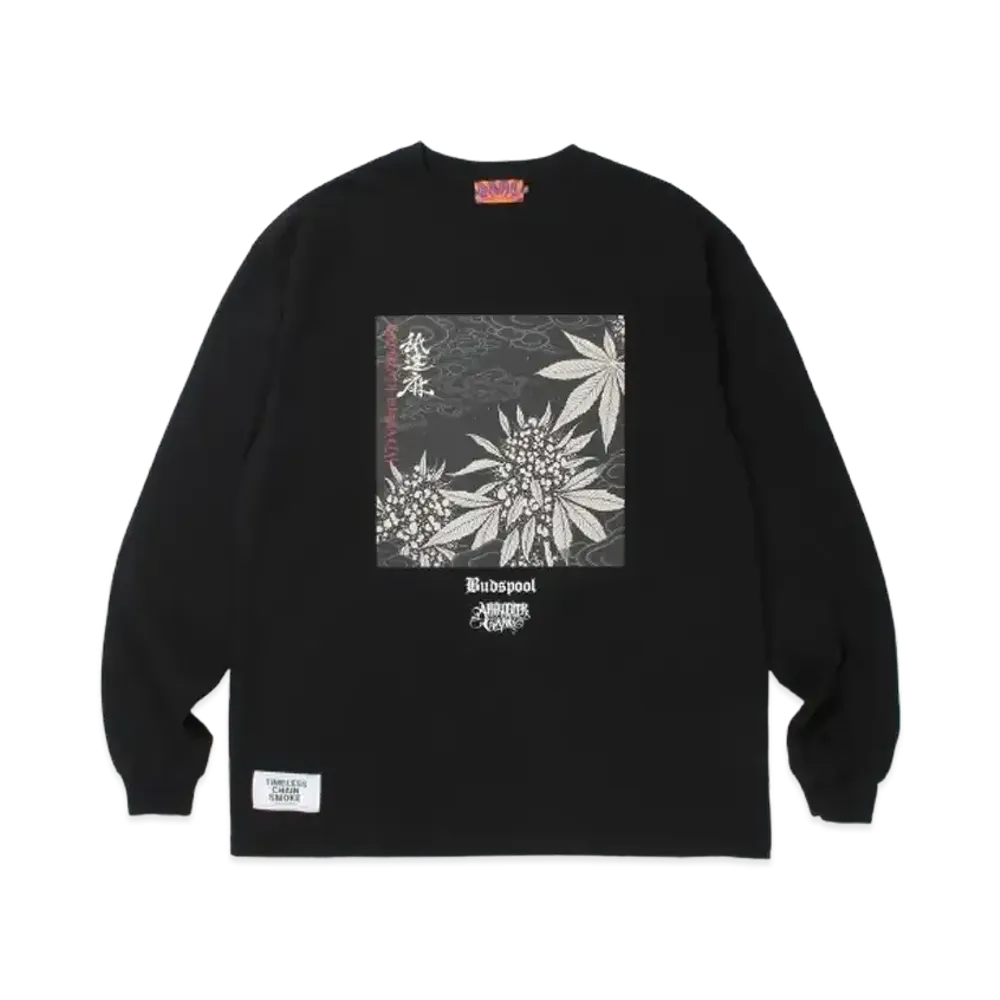 APHRODITEGANG x BUDSPOOL Godbreath Buddhacess L/S Tee "Black"