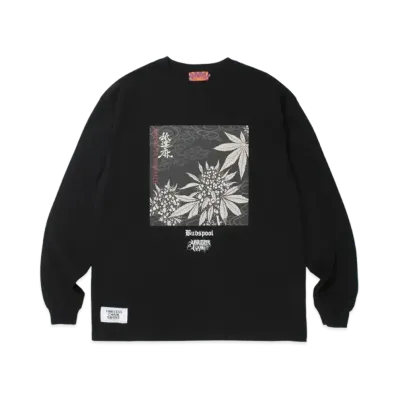 APHRODITEGANG x BUDSPOOL Godbreath Buddhacess L/S Tee "Black"