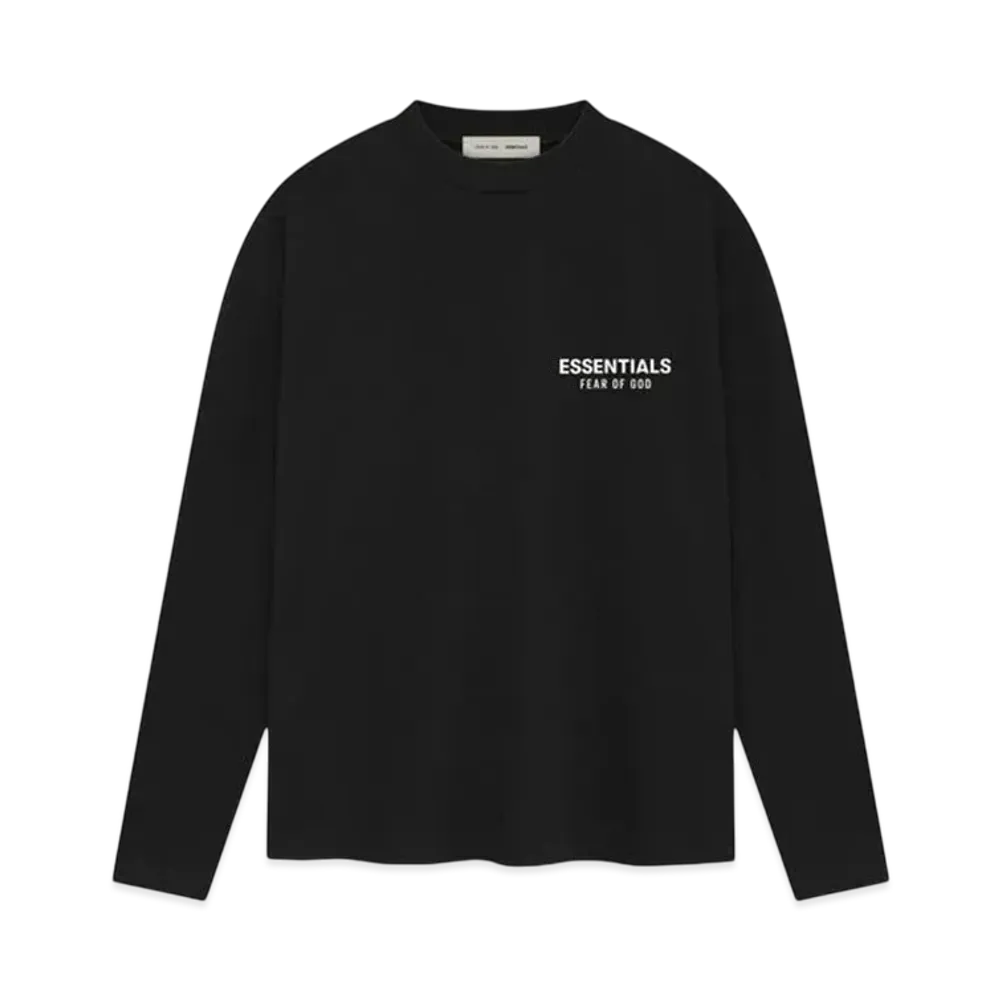 FEAR OF GOD ESSENTIALS Classic Long Sleeve Tee "Jet Black"