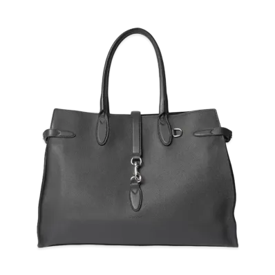 GUCCI Large Tote Bag with Hook Closure "Grey"