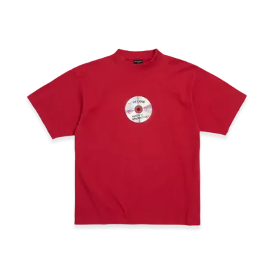 BALENCIAGA To My Love Medium Fit T-Shirt "Red"